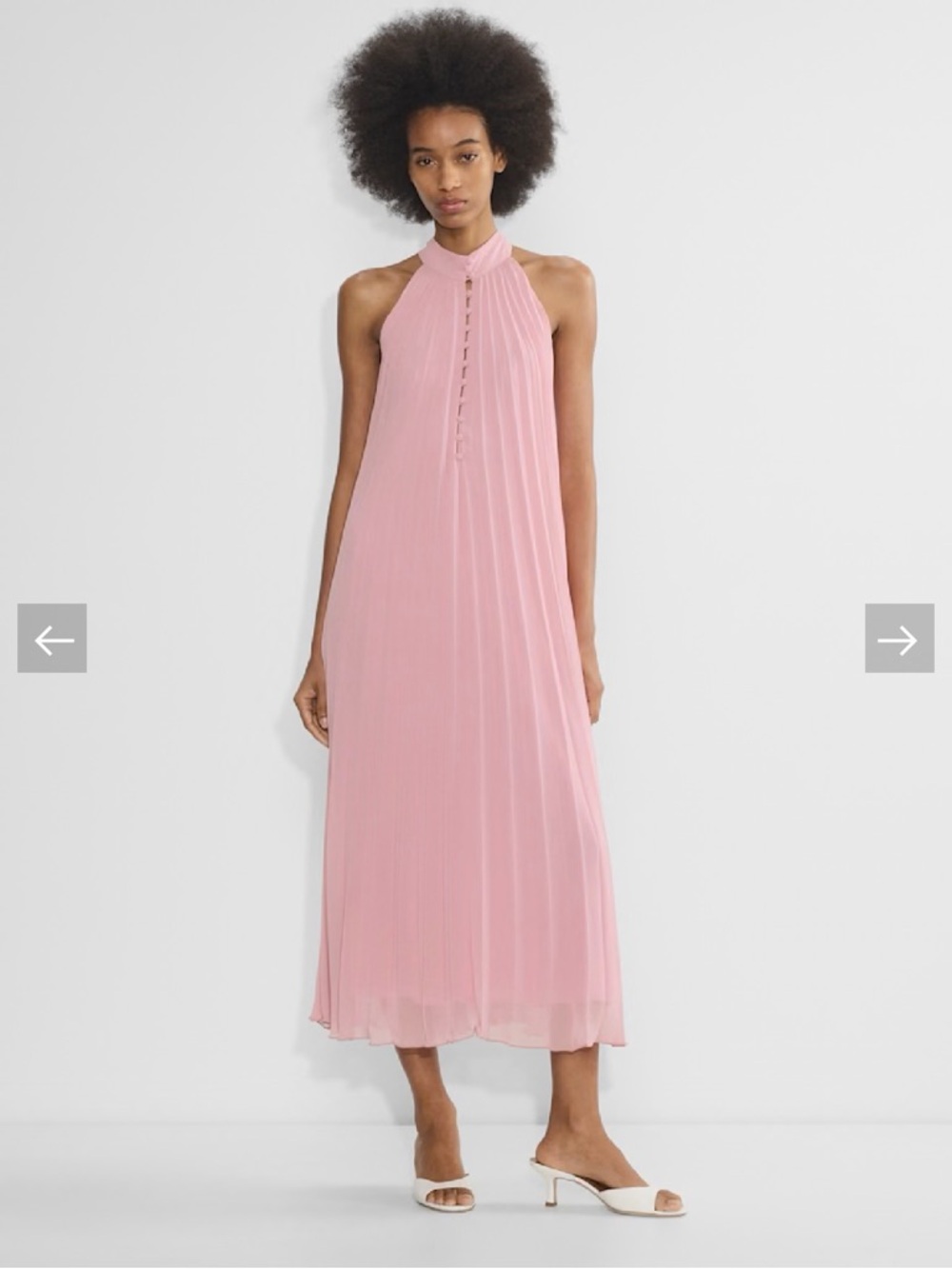 Aritzia Elegant Pink Sleeveless Dress - Picture 4 of 6